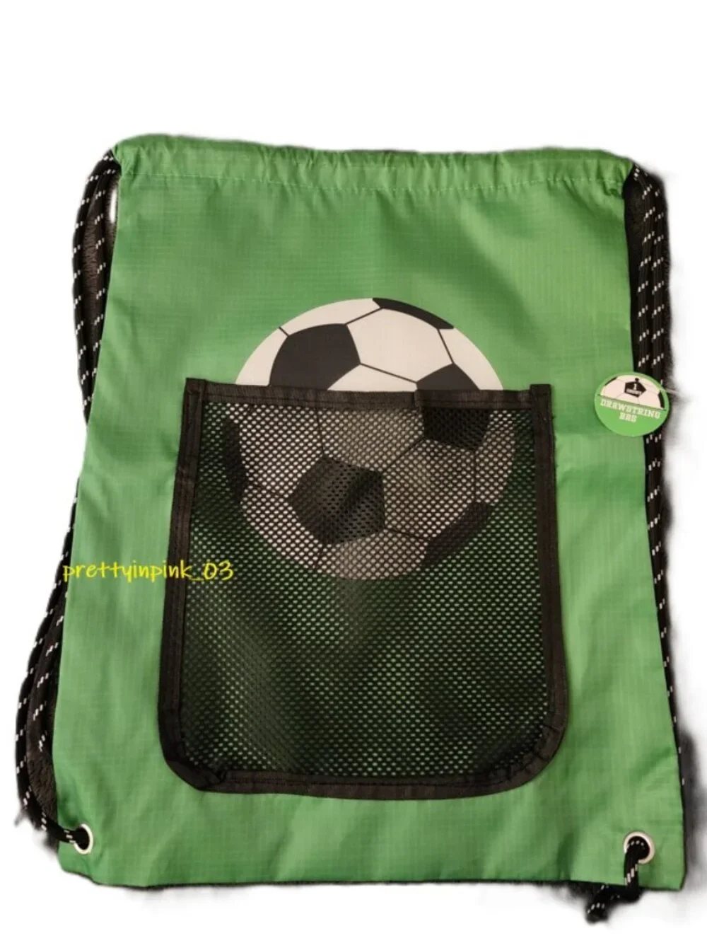 Target Bullseye Playground Soccer Drawstring Bag Girls Boys NEW 2026